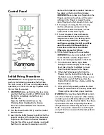 Preview for 12 page of Kenmore 153.14076810 Use & Care Manual