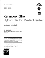 Kenmore 153.32116 Use And Care Manual предпросмотр