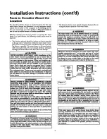 Предварительный просмотр 9 страницы Kenmore 153.330401 Owner'S Manual