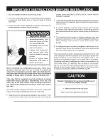 Предварительный просмотр 4 страницы Kenmore 153.331020 Owner'S Manual