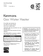 Preview for 1 page of Kenmore 153.331762 Use & Care Manual