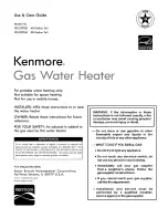 Kenmore 153.337021 Use & Care Manual preview