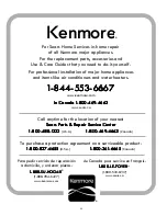 Предварительный просмотр 24 страницы Kenmore 153.586420 Use & Care Manual