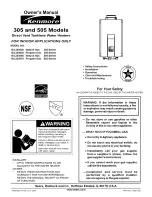 Kenmore 154.330020 Owner'S Manual предпросмотр