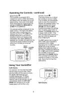 Preview for 8 page of Kenmore 1700 - 6 Gallon Humidifier Use And Care Manual