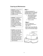 Preview for 11 page of Kenmore 1700 - 6 Gallon Humidifier Use And Care Manual