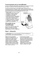 Preview for 20 page of Kenmore 1700 - 6 Gallon Humidifier Use And Care Manual