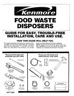 Kenmore 175.6010 Installation & Use Manual preview