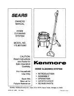 Kenmore 175.867029 Owner'S Manual preview