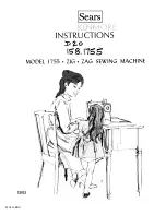 Kenmore 1755 Instructions Manual preview