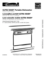 Kenmore 1776 - 24 in. Portable Dishwasher Use And Care Manual preview