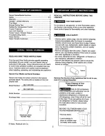 Preview for 2 page of Kenmore 183.134013 Use And Care Manual