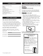 Preview for 2 page of Kenmore 183.91579 Use And Care Manual