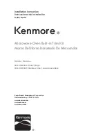 Kenmore 204.23063610 Installation Instruction preview