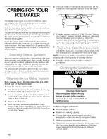 Preview for 12 page of Kenmore 2185827 Use & Care Manual