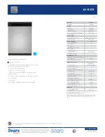 Preview for 1 page of Kenmore 22-13073 Specifications