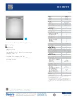 Kenmore 22-13292 Specifications preview