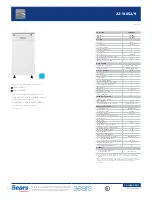 Preview for 1 page of Kenmore 22-14652 Specifications