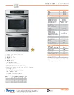 Kenmore 22-48762 Specifications preview