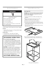 Предварительный просмотр 6 страницы Kenmore 22003 Installation Instruction