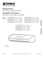Preview for 1 page of Kenmore 223.55027000 Use And Care/Installation Manual