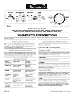 Preview for 1 page of Kenmore 22802 Information