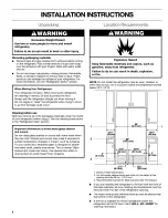 Предварительный просмотр 4 страницы Kenmore 2300222 Use & Care Manual