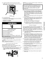 Предварительный просмотр 9 страницы Kenmore 2318590 Use & Care Manual