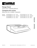 Kenmore 233.52052002 Use & Care Manual preview