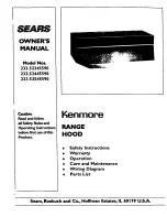 Preview for 1 page of Kenmore 233.52345590 Owner'S Manual