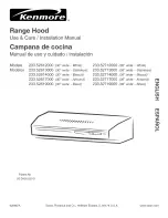 Preview for 1 page of Kenmore 233.52612000 Use & Care / Installation Manual