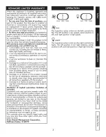 Preview for 3 page of Kenmore 233.5580 Series Use & Care / Installation Manual