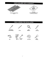 Preview for 4 page of Kenmore 2335994090 Use And Care/Installation Manual