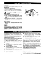 Preview for 10 page of Kenmore 2335994090 Use And Care/Installation Manual