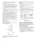 Preview for 6 page of Kenmore 24-inch wide laundry center washer-gas dryer Use And Care Manual