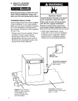 Preview for 8 page of Kenmore 240-volt compact electric dryers Owner'S Manual & Installation Instructions