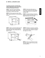 Preview for 11 page of Kenmore 240-volt compact electric dryers Owner'S Manual & Installation Instructions