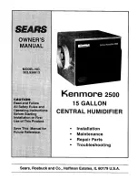 Kenmore 2500 Owner'S Manual preview