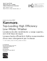 Kenmore 25102 Series Use & Care Manual предпросмотр