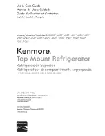 Preview for 1 page of Kenmore 253.60082410 Use & Care Manual