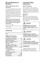 Preview for 2 page of Kenmore 253.60082410 Use & Care Manual