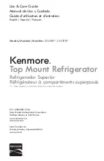 Preview for 1 page of Kenmore 253.6081 Series Use & Care Manual