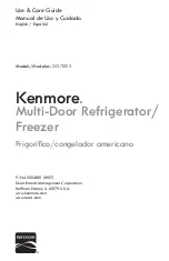 Предварительный просмотр 1 страницы Kenmore 253.70013 Use & Care Manual