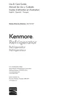 Preview for 1 page of Kenmore 253.70722 SERIES Use & Care Manual