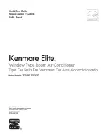 Предварительный просмотр 1 страницы Kenmore 253.76180 Use & Care Manual