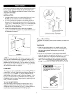 Предварительный просмотр 5 страницы Kenmore 253. Series Owner'S Manual