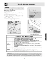 Предварительный просмотр 19 страницы Kenmore 253 Series Use & Care Manual