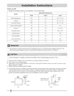 Preview for 2 page of Kenmore 25370135011 Installation Instructions Manual