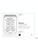 Предварительный просмотр 1 страницы Kenmore 255.99269 Use & Care Manual