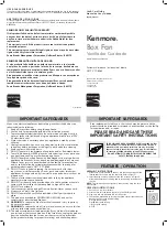 Предварительный просмотр 1 страницы Kenmore 258.32002310 Use & Care Manual